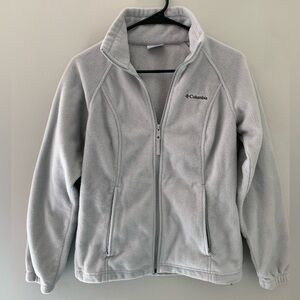 Columbia Small Gray Fleece Full Zip Jacket